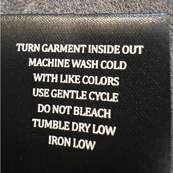 BLANKNYC Women's Faux Suede Jacket Size M in Gray w/Asymmetrical Silver Zipper - Picture 6 of 6